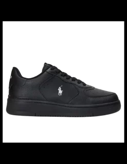 Outlet ralph lauren Baskets de ville Homme masters court Noir
