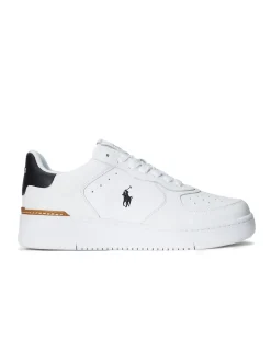 ralph lauren Baskets De Ville Homme Master Court Blanches
