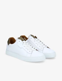 New schmoove baskets de ville homme spark clay cuir blanc/marron