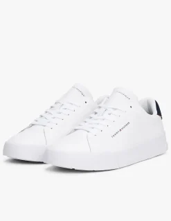tommy hilfiger Baskets de Ville Homme th court lth detail Blanc Cuir