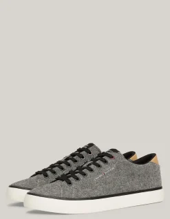 Clearance tommy hilfiger Baskets de ville Homme Th Hi Vulc Low Chambray Noir/Gris