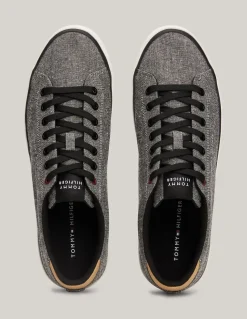 Clearance tommy hilfiger Baskets de ville Homme Th Hi Vulc Low Chambray Noir/Gris
