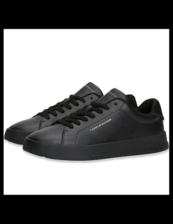 Discount tommy hilfiger Baskets de Ville Homme th court Black