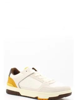 New tommy hilfiger Baskets de Ville Homme th basket street lth white cognac
