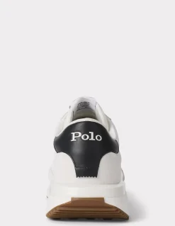 Clearance ralph lauren Baskets de ville homme train 89 blanc