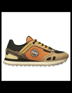 Hot colmar Baskets de Ville Homme travis sport trek Brown Orange