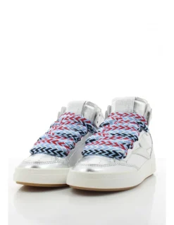 Discount semerdjian Baskets De Ville Montantes Femme Braga Argenté Cuir