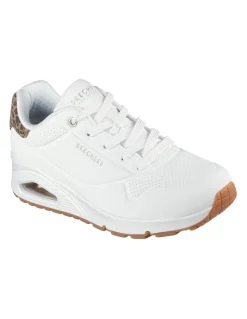 Sale skechers Baskets de Ville uno-jungle nite White Léo