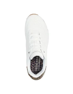 Sale skechers Baskets de Ville uno-jungle nite White Léo