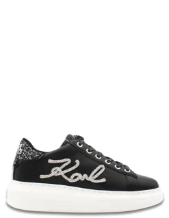 Hot karl lagerfeld Baskets Femme Kapri Signia Rhinestone Lo Black/Strass