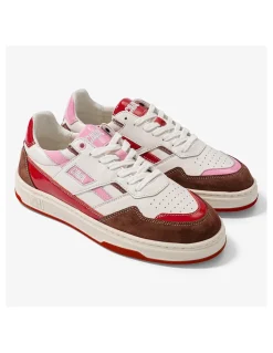 New caval Baskets Femme Playground White/ Pink/ Red/ Brown