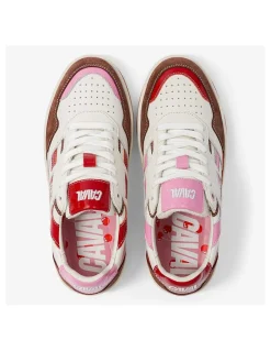 New caval Baskets Femme Playground White/ Pink/ Red/ Brown