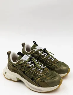 Discount 0-105 Baskets Femme Spider Khaki
