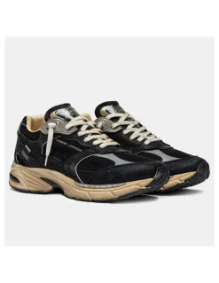 Discount crime london Baskets Homme Fugitive cuir noir