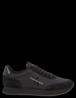 Clearance calvin klein Baskets Homme Retro Runner Iconic Noir