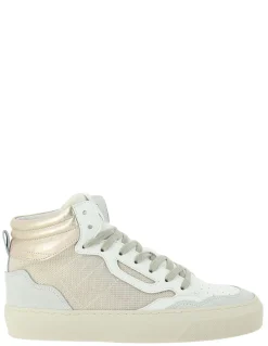 semerdjian baskets montantes femme trevo 7538 cuir blanc