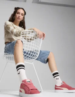 Clearance puma Baskets Suede XL Femme - Daim rose