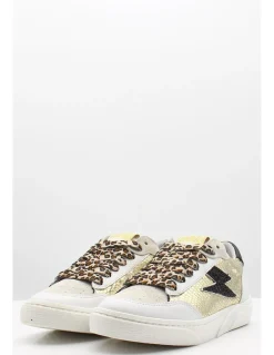 Clearance semerdjian Baskets Taline B536 à imprimé animal femme beige et noir