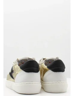 Clearance semerdjian Baskets Taline B536 à imprimé animal femme beige et noir