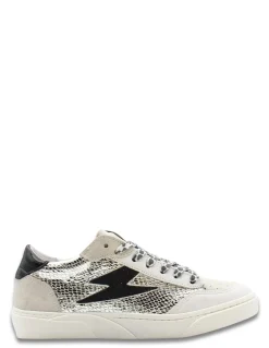 Clearance semerdjian Baskets Taline B537 imprimé animal femme blanc et noir