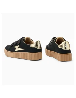 Sale vanessa wu Baskets Tendance Aby Noir Détails Léopard