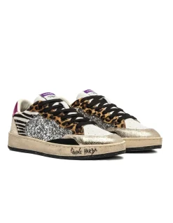 New crime london Baskets Tendance Femme Chelsea Multicolor