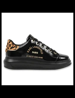 Hot karl lagerfeld Baskets Tendance Femme Kapri Métal Maison Exotik Léopard