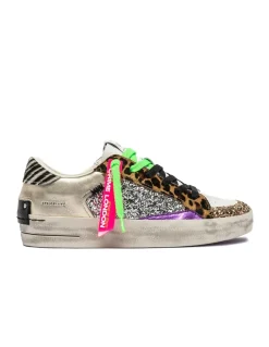 crime london Baskets Tendance Femme sk8 deluxe multicolor