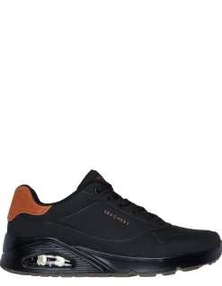 Best skechers Baskets Ville Homme Uno - suited on air black