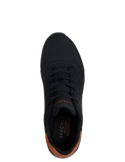 Best skechers Baskets Ville Homme Uno - suited on air black