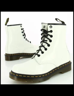 Best dr martens boots femme 1460 cuir verni blanc