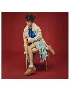 Outlet ugg boots femme classic ultra mini daim chestnut