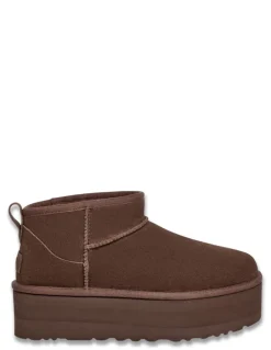 Outlet ugg Boots Femme classic ultra mini platform burnt cedar