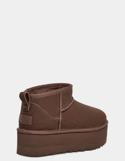 Outlet ugg Boots Femme classic ultra mini platform burnt cedar