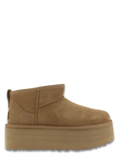 Best ugg boots femme classic ultra mini platform daim chestnut