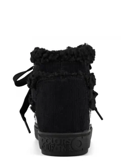 colors of california Boots Femme snowboot fur and velvet black