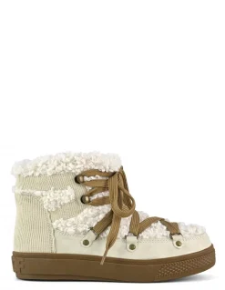 Best colors of california Boots Femme snowboot fur and velvet beige