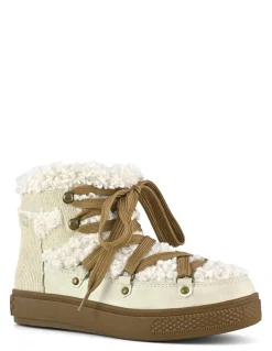 Best colors of california Boots Femme snowboot fur and velvet beige