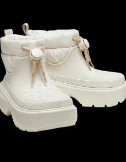 Sale crocs Boots Femme stomp puff boot stucco Blanc