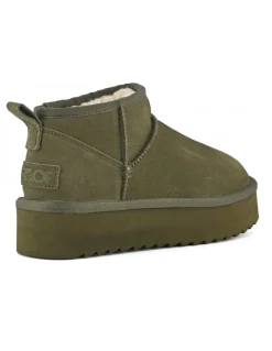 Sale colors of california Boots Fourrées Compensées Platfrom Winter Boot In Suede Military