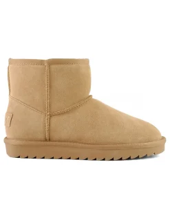 Clearance colors of california Boots Fourrées Winter boot in suede camel