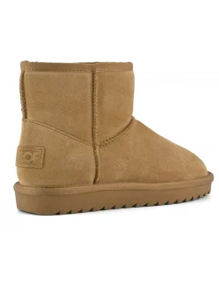 Clearance colors of california Boots Fourrées Winter boot in suede camel