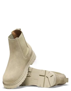 Sale birkenstock Boots Highwood Slip On Women Suede Leather Beige