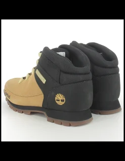 Clearance timberland boots homme euro sprint wheat/blk nubuck jaune/noir