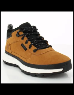 New timberland boots homme field trekker low wht nubuck marron