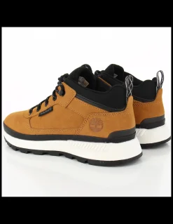 New timberland boots homme field trekker low wht nubuck marron