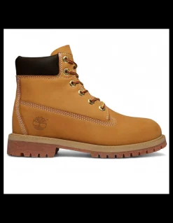 Sale timberland boots mixte 6in prem wp wht nubuck jaune
