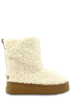 Online colors of california Boots Type Après-Ski curly fur boot Beige