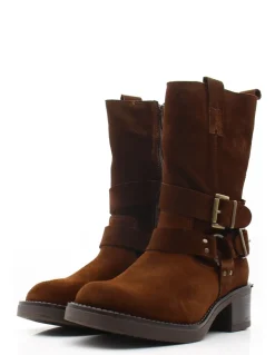 Discount goodstep Bottes Femme coralina suédée marron