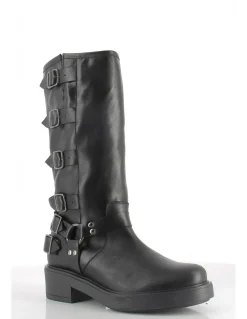 Discount hylton Bottes Femme Cuir Noir Celine